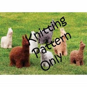 New Fiber Trends FT207E Felt Alpacas & Llamas Stuffed Animal Knitting Pattern